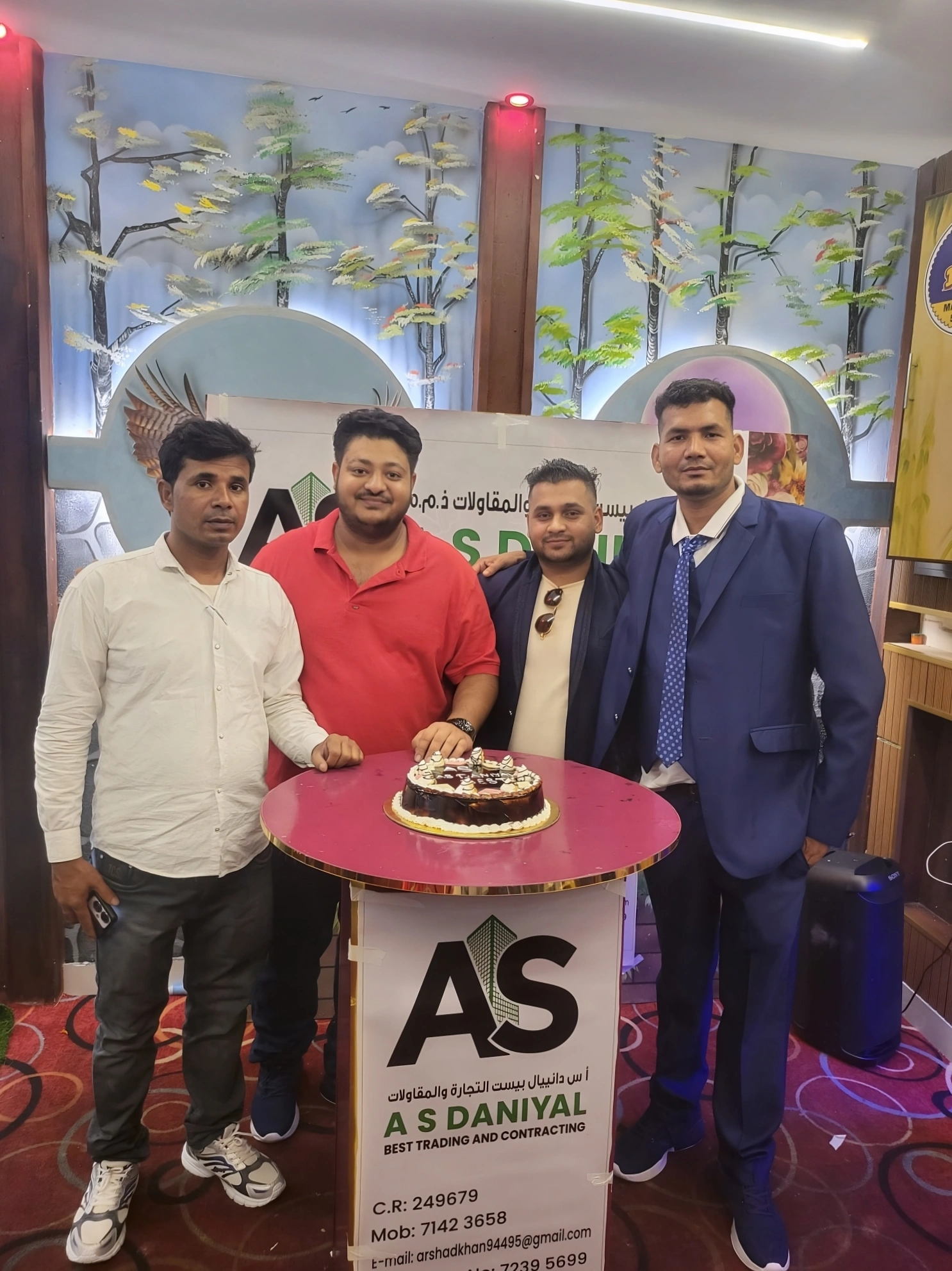A.S. Daniyal team at an industry event in Doha